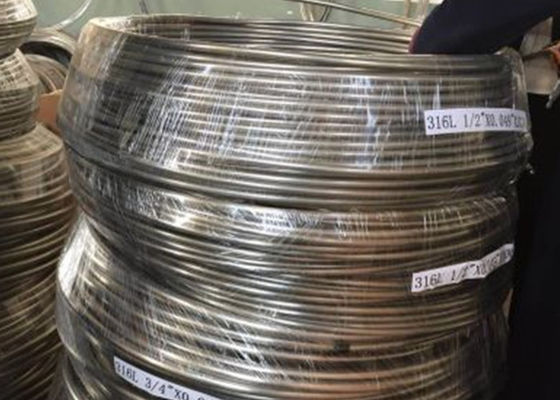 Bright Annealing 1 Inch  ASTM A213 Stainless Steel SS Coil Tubes